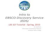 Intro to EBSCO Discovery Service (EDS)