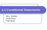 2.1 conditional statements