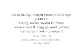 Social Media for Social Action: Case studies in campaign planning for social media