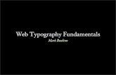 Web Typography Fundamentals
