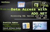 9. Data Access with ADO.NET - C# and Databases