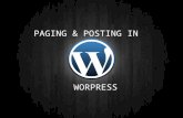Post and page in word press