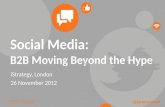 iStrategy London - B2B Social Media – Moving Beyond the Hype Jeremy Woolf, Text100