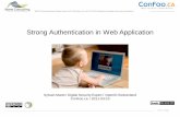 Strong Authentication in Web Application / ConFoo.ca 2011