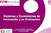 Sistemas y Ecosistemas de Innovación y su Evaluación - Txema Villate, Innobasque