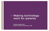 Tech Communication help for parents