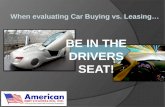 Car buying vs. car leasing