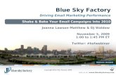 Blue Sky Factory: Shakeand Bake Your Email Campaigns Into2010