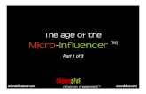Age Of The Microinfluencer: Part 1. How Social Media breeds the new influencers.