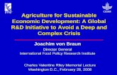 Agriculture for Sustainable Economic Development: A Global R&D Initiative to Avoid a Deep and Complex Crisis