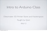 Intro to Arduino at Deezmaker by Qtechknow