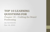 Top 10 learning questions for chapter10