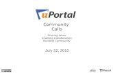 uPortal Community Call July 22, 2010
