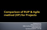 Comparison Of Rup & Agile Method (Xp) For Projects