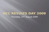 Results Day at HCC 2009
