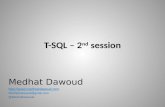 Intro to T-SQL – 2nd session