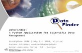 DataFinder: A Python Application for Scientific Data Management