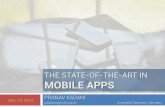 The state-of-the-art in Mobile apps