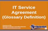 IT Service Agreement  (Glossary Definition) (Slides)