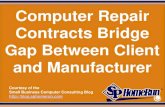 Computer Repair Contracts Bridge Gap Between Client and Manufacturer (Slides)