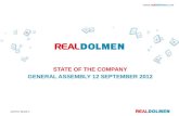 RealDolmen General Assembly of 12 September 2012
