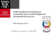Understanding how Indigenous community factors affect Indigenous entrepreneurial process