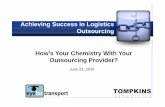 Valerie Bonebrake from Tompkins Associates; Outsourcing Logistics Success: A Relationship Saga