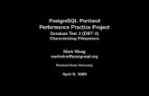 PostgreSQL Portland Performance Practice Project - Database Test 2 Filesystem Characterization