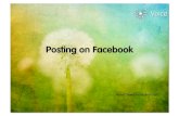 QuickTips: Posting on Facebook