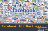 Facebook and use of facebook for marketing