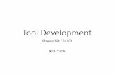 Tool Development 03 - File I/O