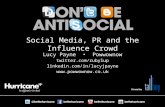 Social Media, PR and the Influence Crowd