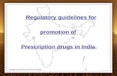 Guidelines for prescription drug marketing in India