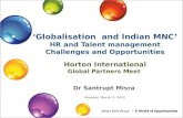 'Globalisation and Indian MNC' by Dr Santrupt Misra- Aditya Birla Group