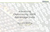 e-learning outsourcing 2009 : Advantage India