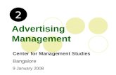 2) advertising management