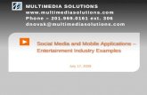 Multimedia Solutions Social Media and Mobile Entertainment Examples