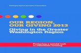OUR REGION,  OUR GIVING 2013
