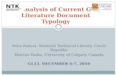 An Analysis of Current Grey Literature Document Typology