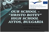 Our school – hristo botev high school