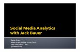 Analytics for Social Media