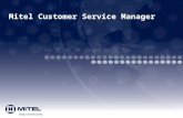 Mitel Customer Service Manager