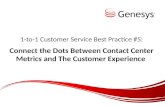 1 to 1 Customer Service - Connect the Dots Between Contact Center Routing Metrics and the Customer Experience
