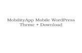 MobilityApp Mobile WordPress Theme + Download