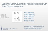 Sustaining Continuous Digital Project Development with Team Project Management - TRY 2014