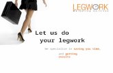 Credentials of Legwork Marketing Services