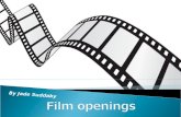Film openings and conventions