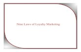 Nine Laws on Loyalty Marketing