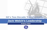 Jack Welch: GE's Two Decade Of Transformation