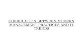 Correlation Between Modern Management Practices And IT Trends
